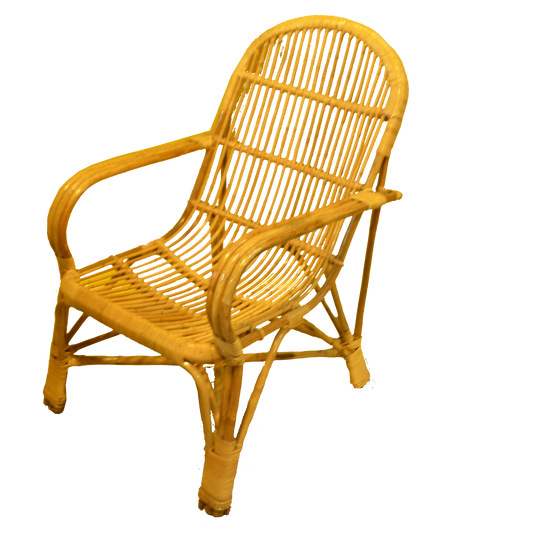 Classic Indian Cane Easy Chair - Model 2